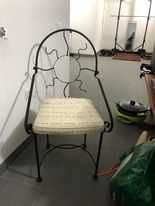 Cadeira em ferro Forjado preto