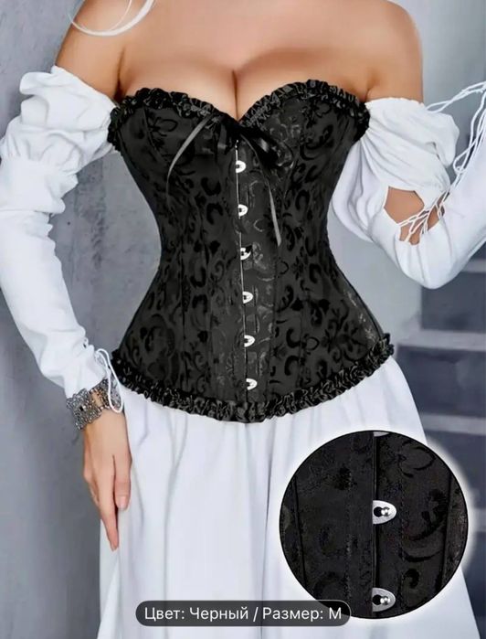 Новый корсет на косточках, очень сильная утяжка, способствует похудени