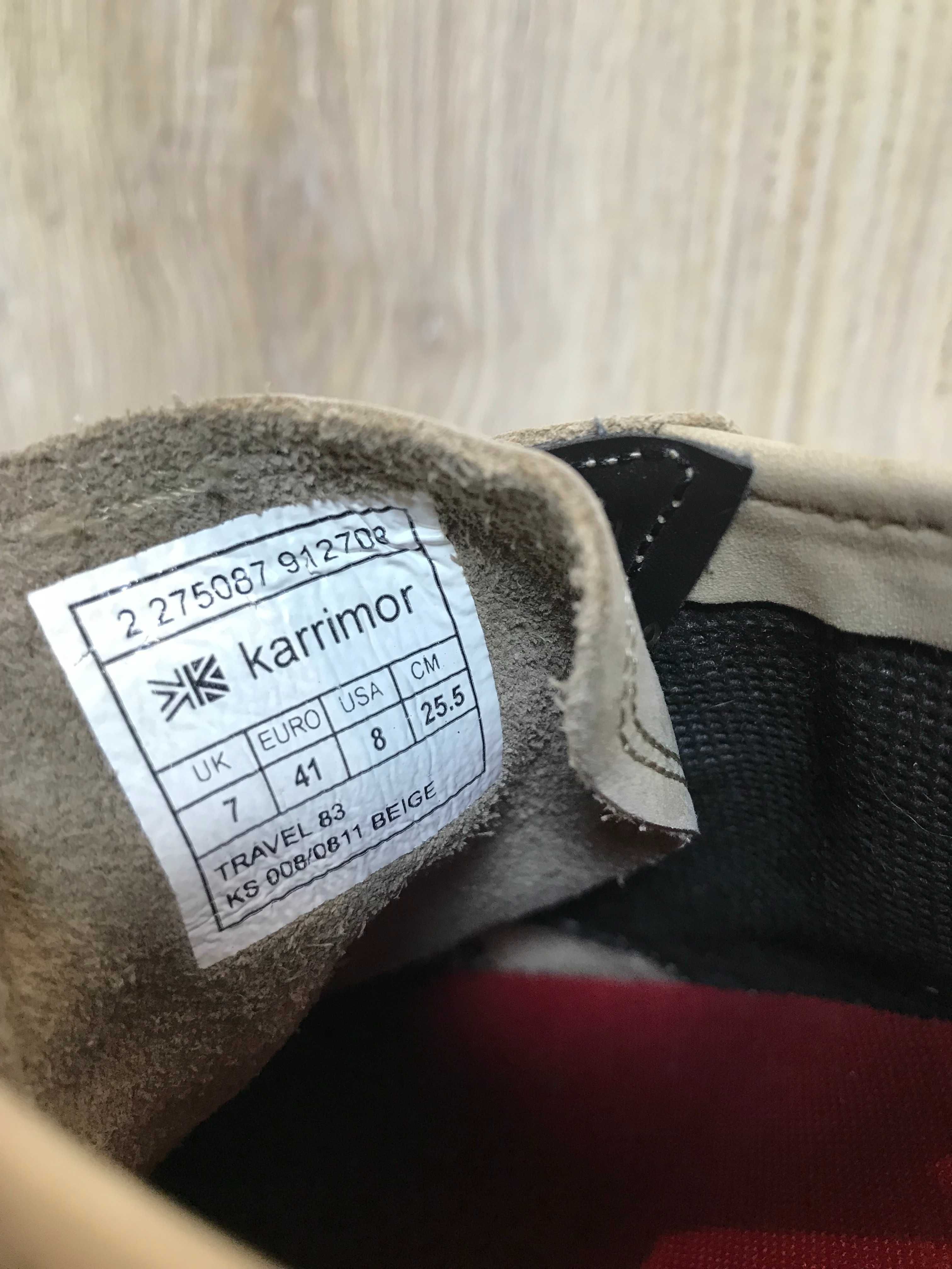 Кожаные кроссовки Karrimor оригинал мокасины