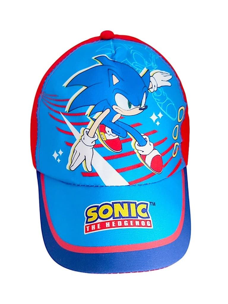 Czapka z daszkiem dla dziecka na lato bejsbolówka Sonic 55cm