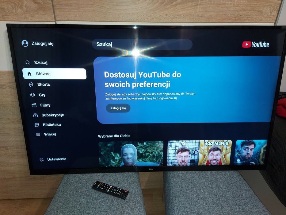 LG smart tv 55 WebOs sztuczna inteligencja Hdr 4k Wi Fi bt. jak nowy t