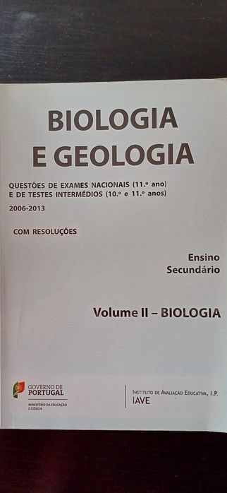 Livros do iave para o exame de Biologia e Geologia