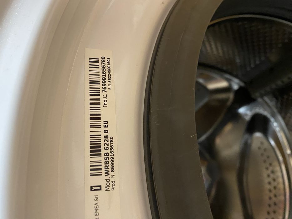 Pralka Whirlpool WRBSB 6228 B EU Slim 6kg Sprawna łozysko do wymiany