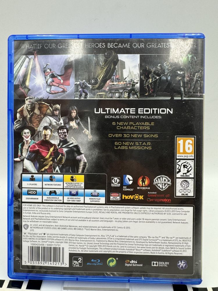 Injustice Ultimate Edition Ps4 Gwarancja