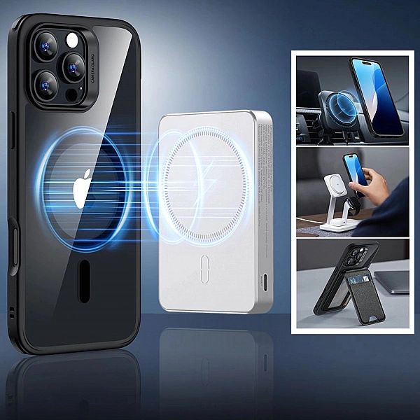 Esr Classic Hybrid Halolock Magsafe & Tempered Glass Iphone 16 Pro Max
