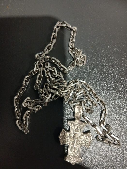 Цепочка і хрестик срібний