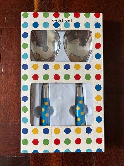 A Loja do Gato Preto - Set Salada Azul Bolas Amarelas