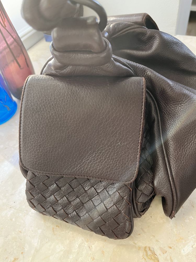 Torba Bottega Veneta Brown Intrecciato Leather Hobo