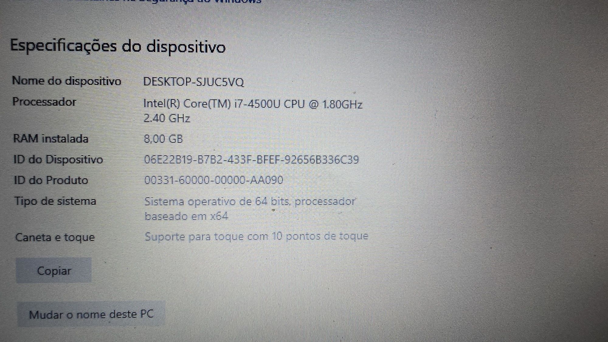 Portátil Lenovo ThinkPad  S440 ecrã táctil  em muito bom estado
