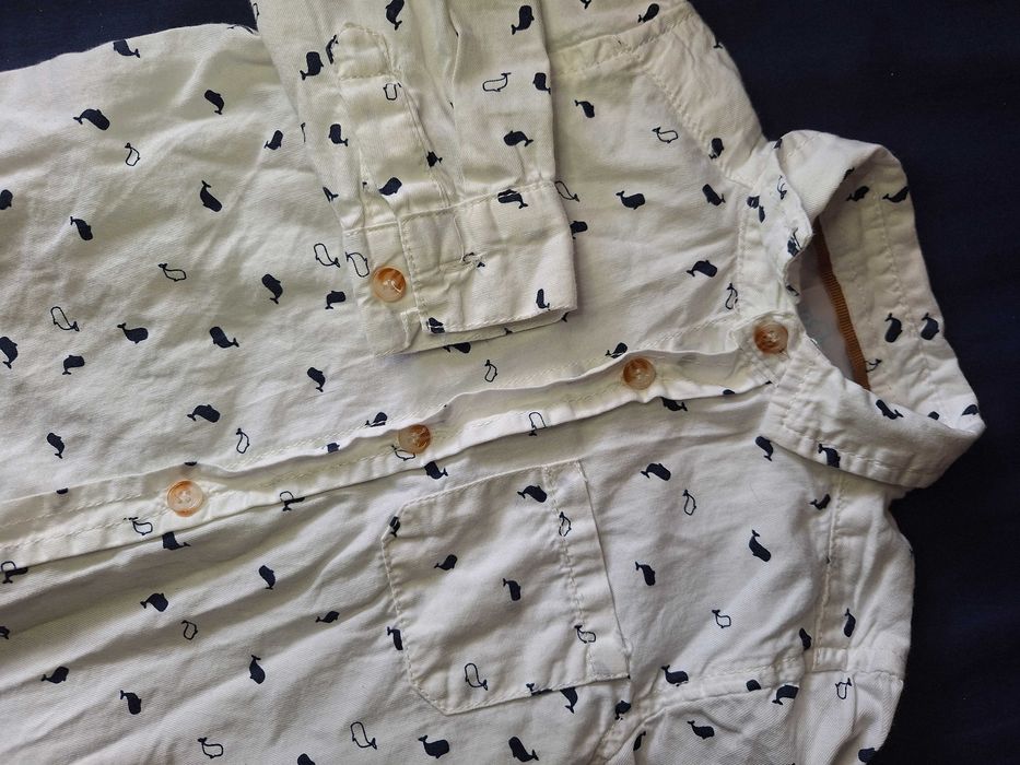 elegancka biała koszula chłopięca rozm 92