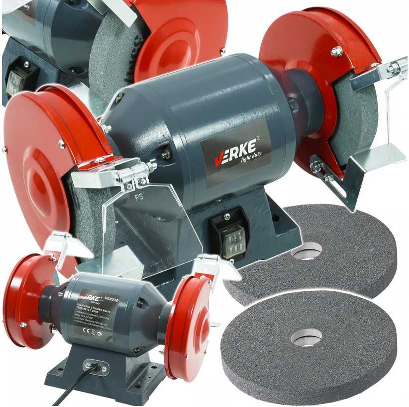 SZLIFIERKA STOŁOWA 150mm 2xtarcza boczna VERKE