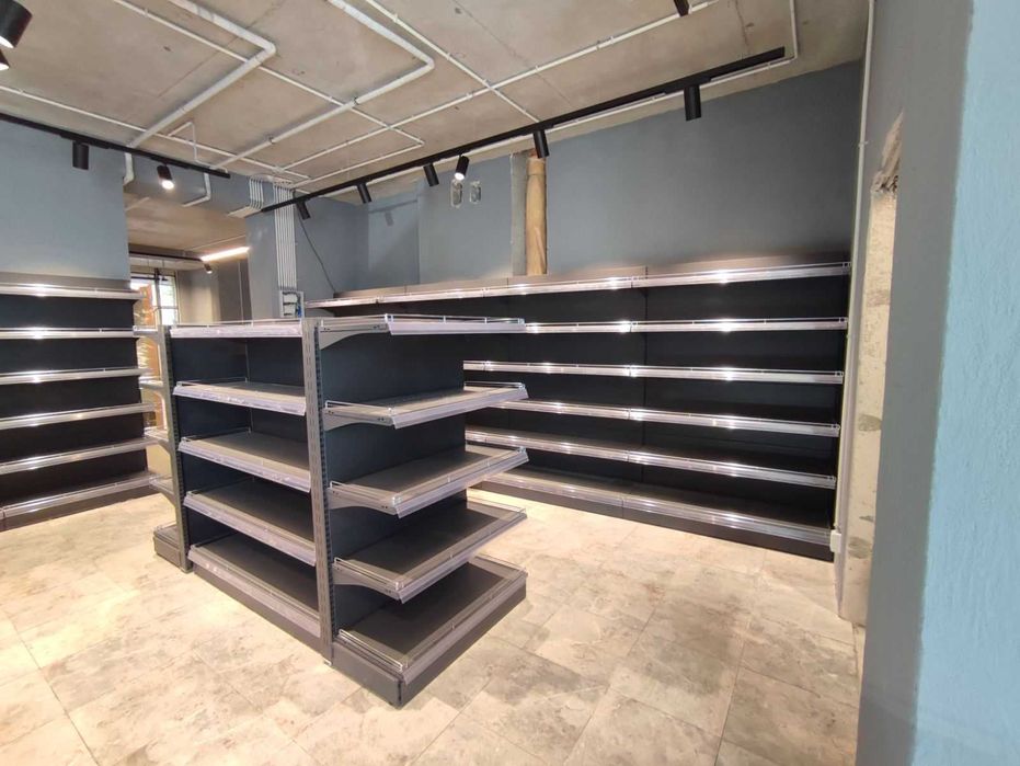 Торгове обладнання. Полки. Торгові стелажі. Касові зони. Регали холод