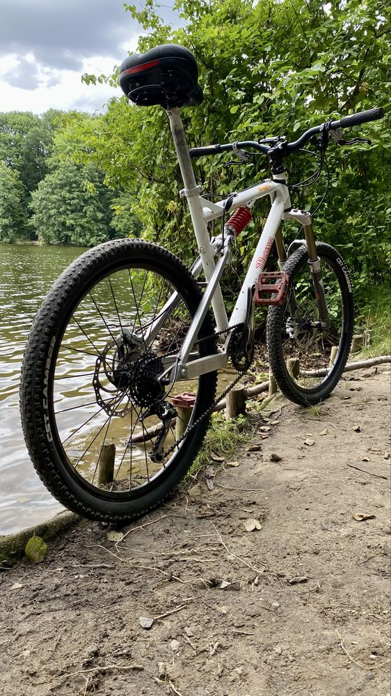 Rower Retro Full MTB Enduro - hydraulika air forks - handmade frame