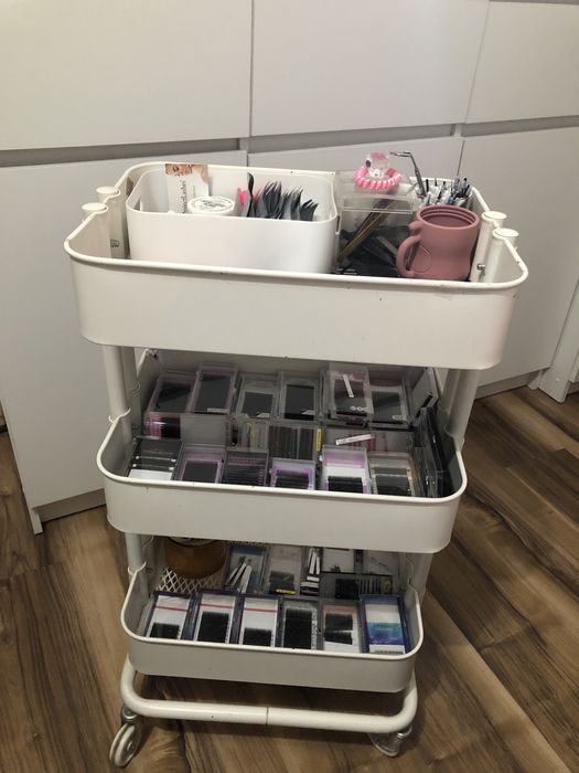 Lóżko kosmetyczne z akcesoriami