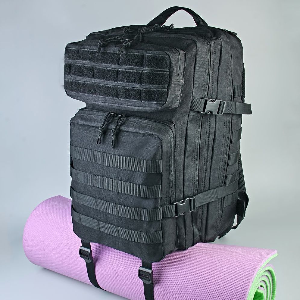 Рюкзак тактичний 50 л, з підсумками Військовий штурмовий рюкзак
