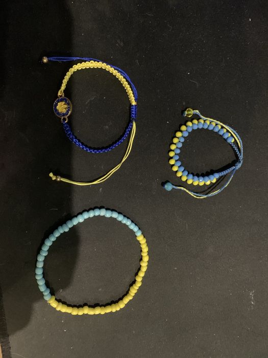 Браслети синьо-жовті