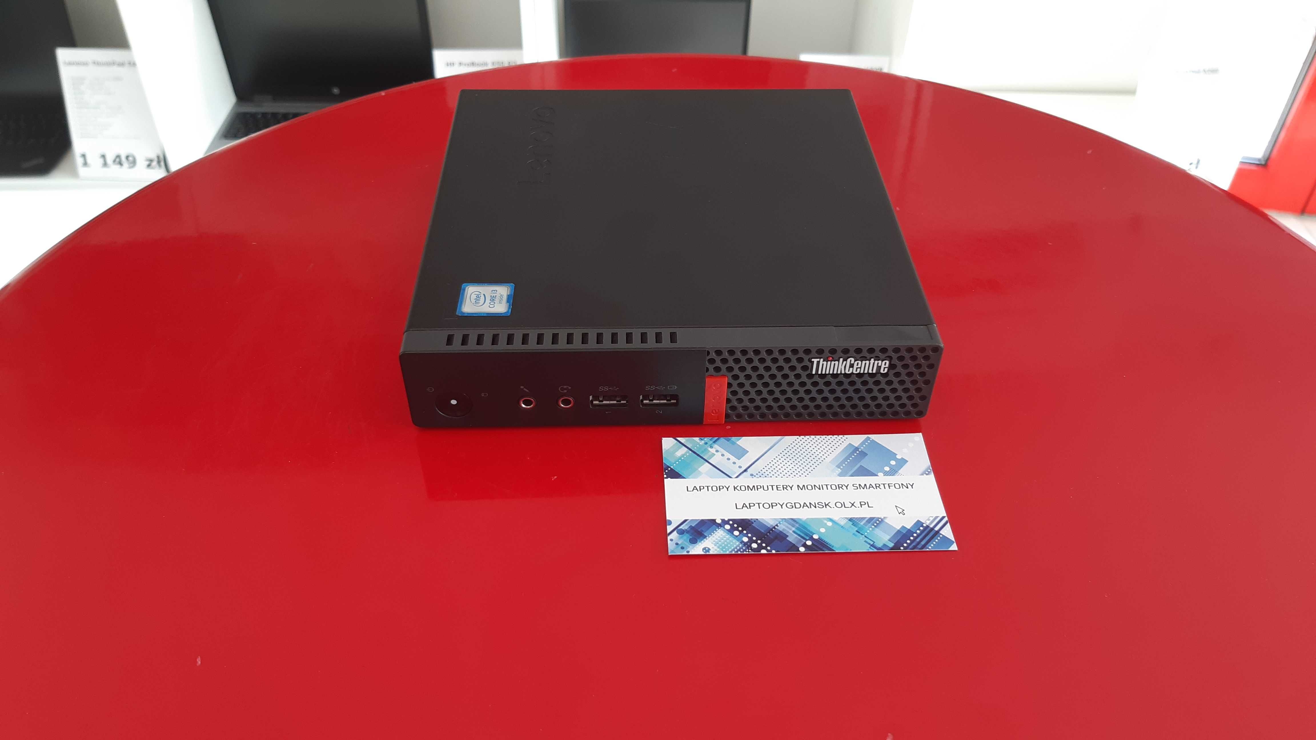 Mini Komputer Lenovo ThinkCenter M710q USFF i3 8GB/512SSD WiFi FV Raty