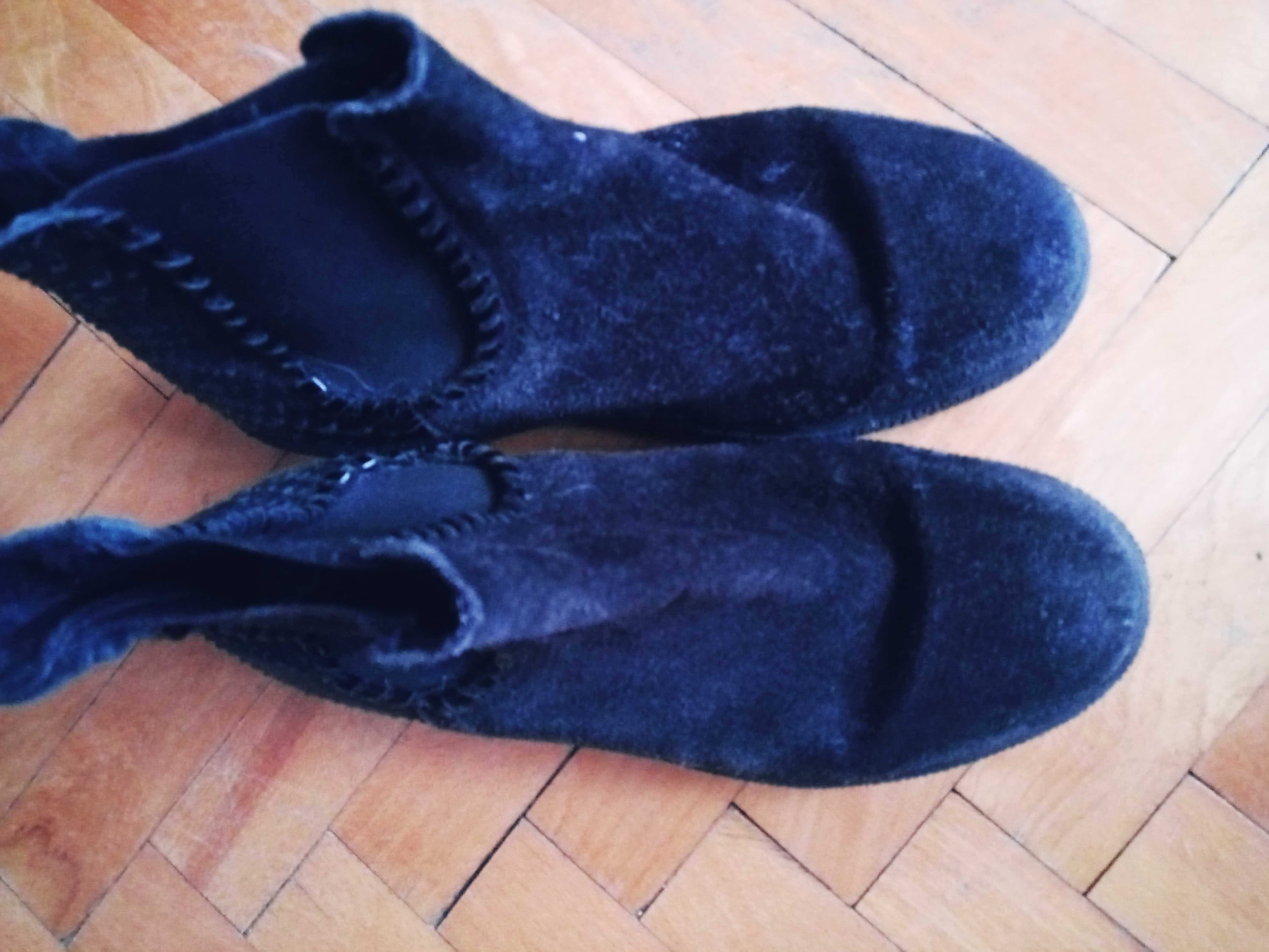 Botki damskie 37, zamsz