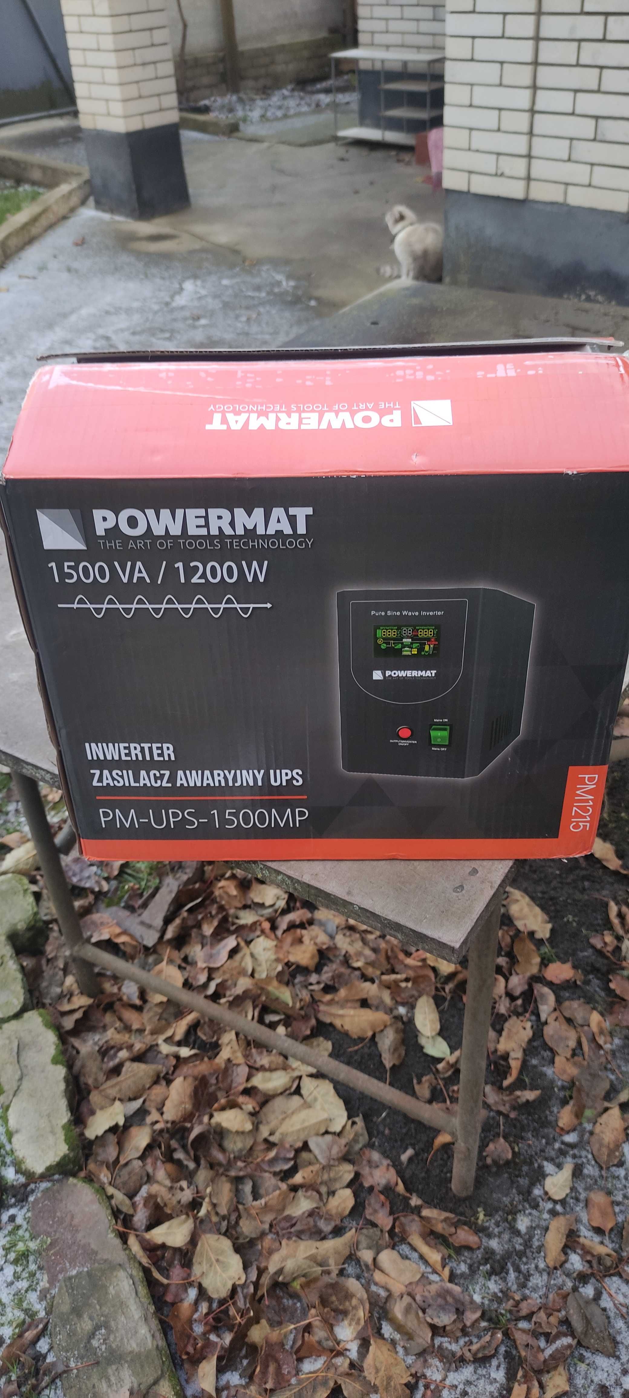 Источник бесперебойного питания POWERMAT PM-UPS-1500MP, чистый синус