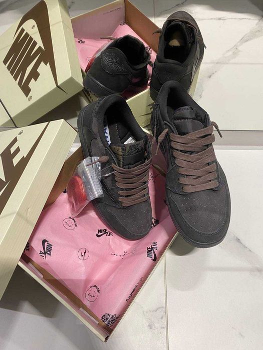 Кросівки Nike Air Jordan Low x Travis Scott Brown premium