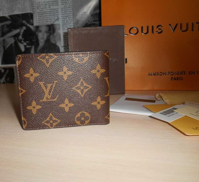 Louis Vuitton portmonetka portfel męski skóra 00-390