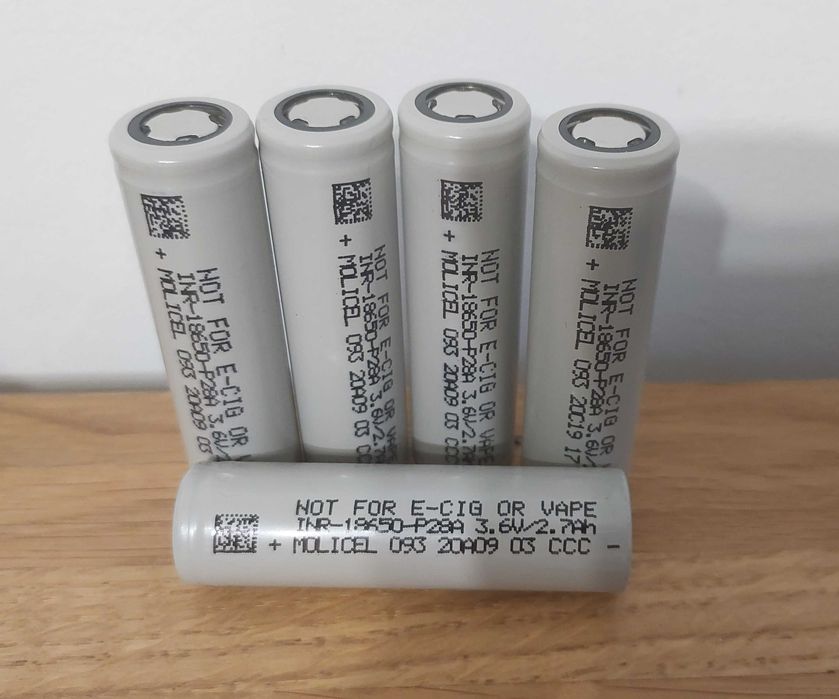 Akumulator Li-Ion Molicel 3,6V 2700mAh 2800mAh INR-18650-P28A