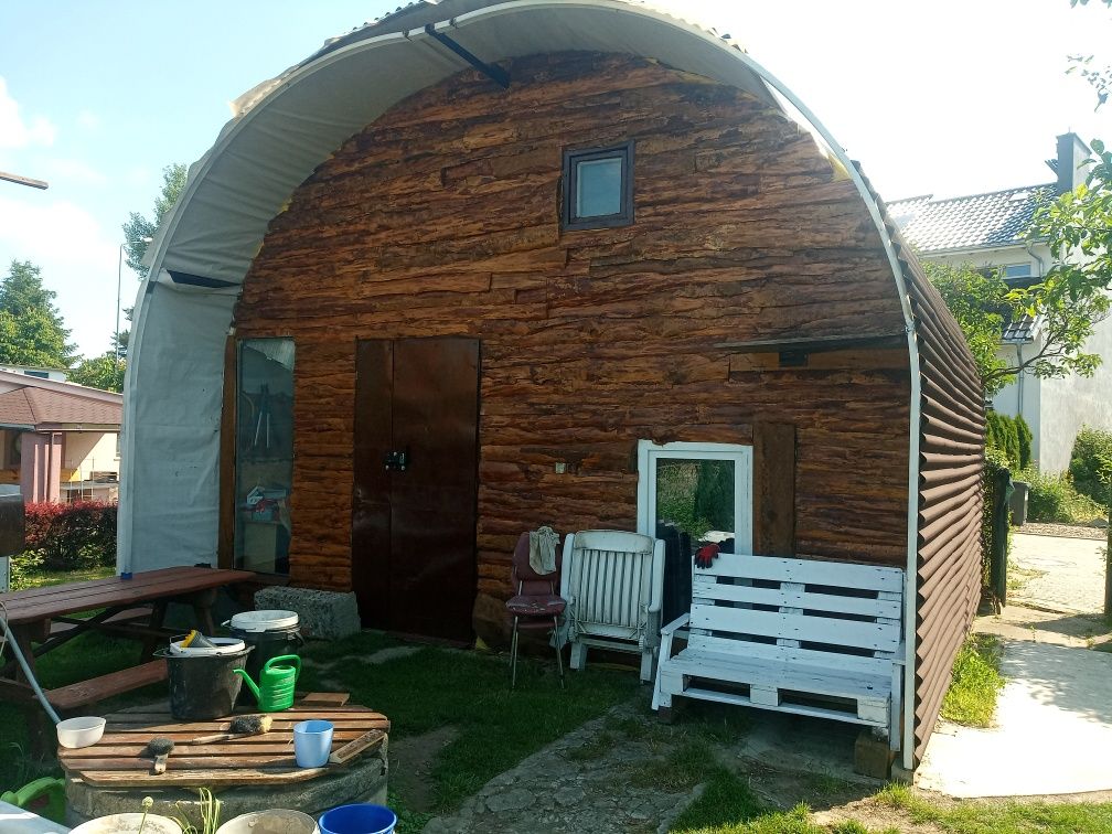 Dom ,hangar, altana, garaż, warsztat, 35m2+35m2, tiny house