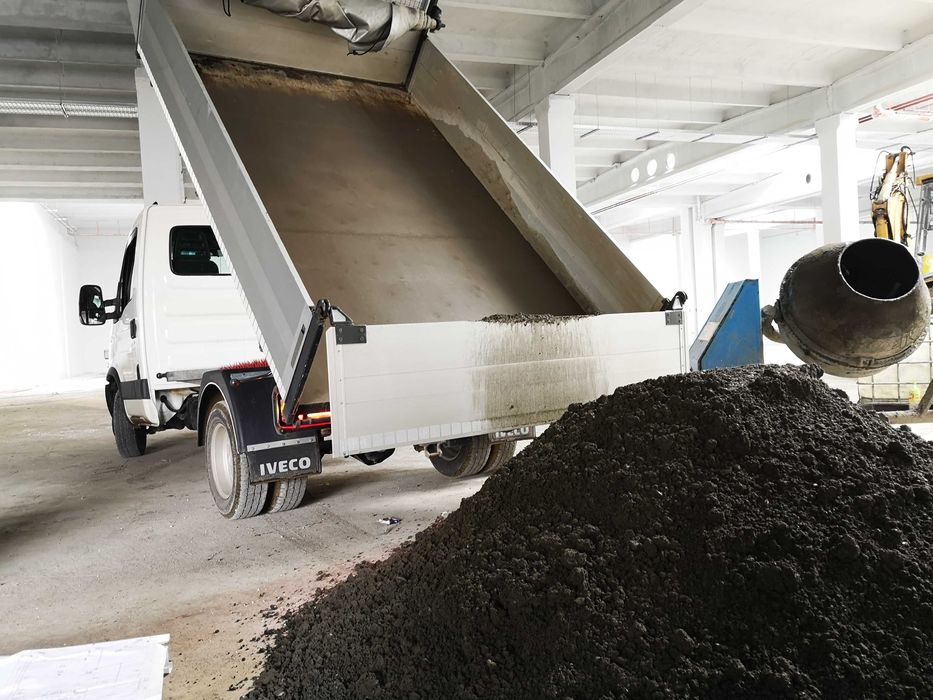 Beton towarowy półsuchy B15 B20 B25 zaprawy półsuche M20 M25 wywrotka