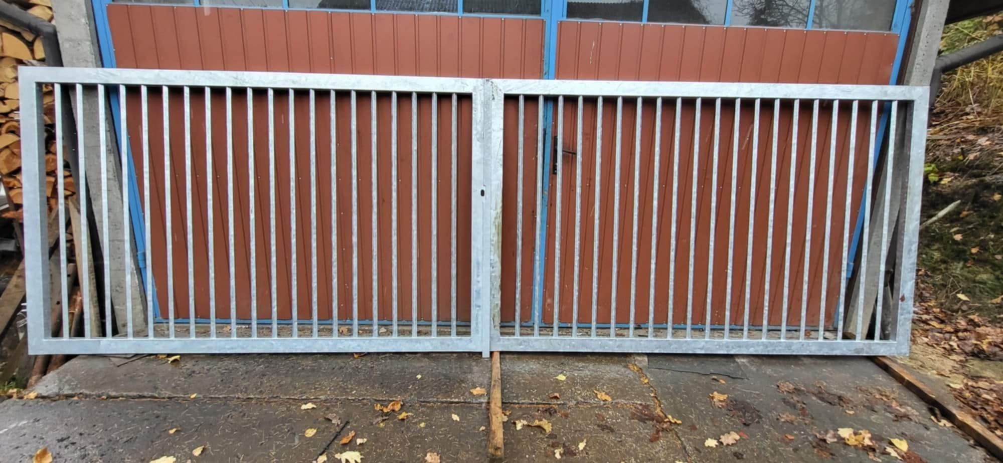Solidna Brama Dwuskrzydłowa 4m + Furtka 1m – Ocynk – Możliwość Malowan