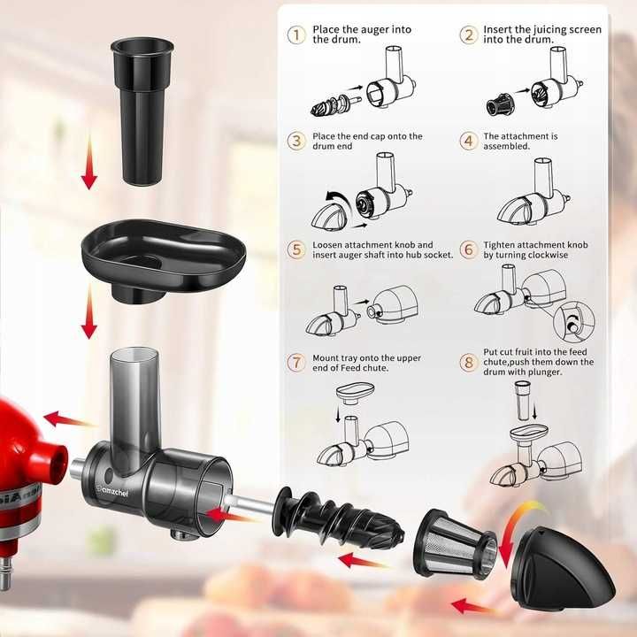 A273 Przystawka Wyciskarka Soków Kompatybilna Z KITCHEN AID - ZESTAW
