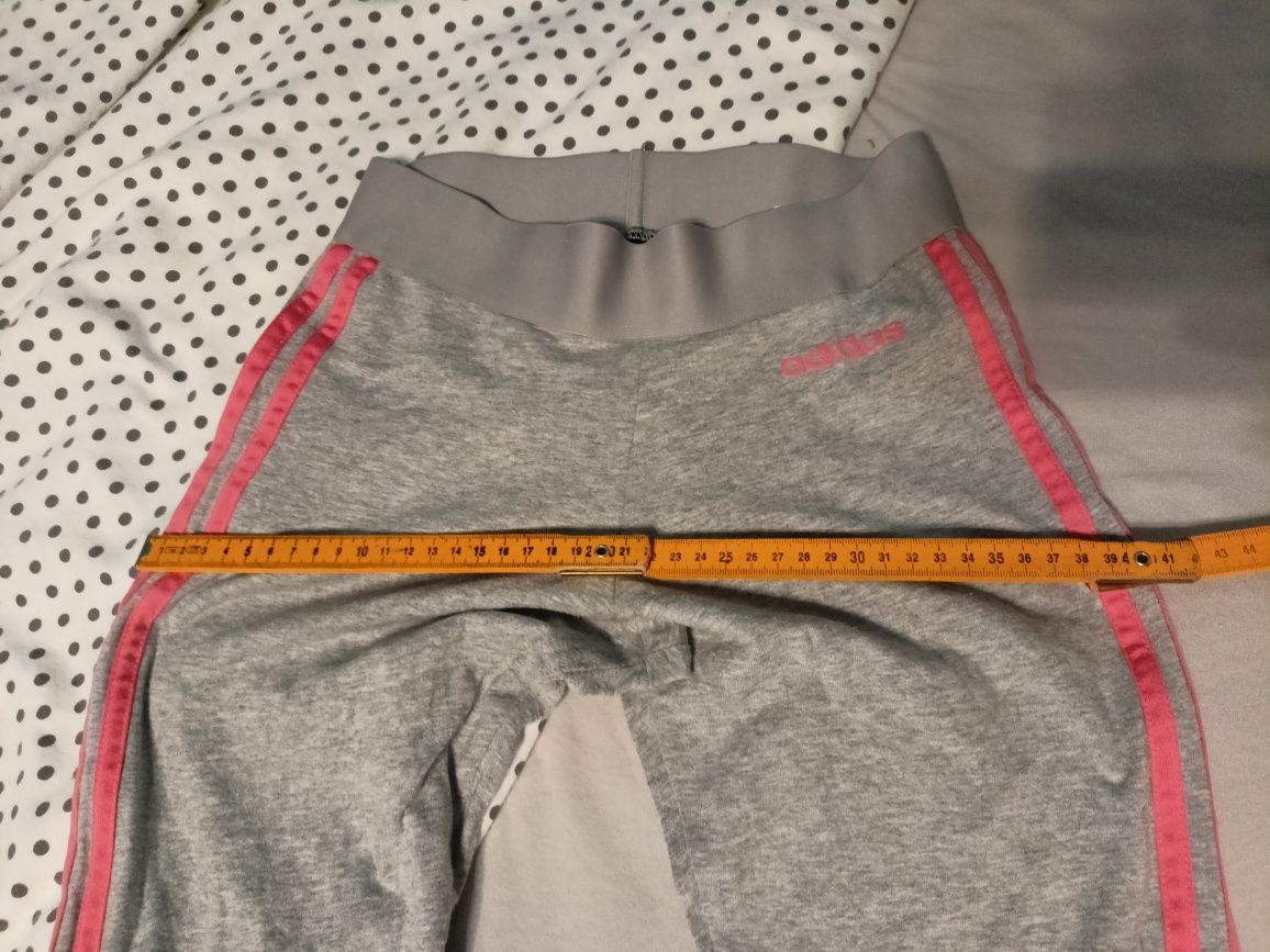 Bawełniane getry legginsy sportowe Adidas 34 XS