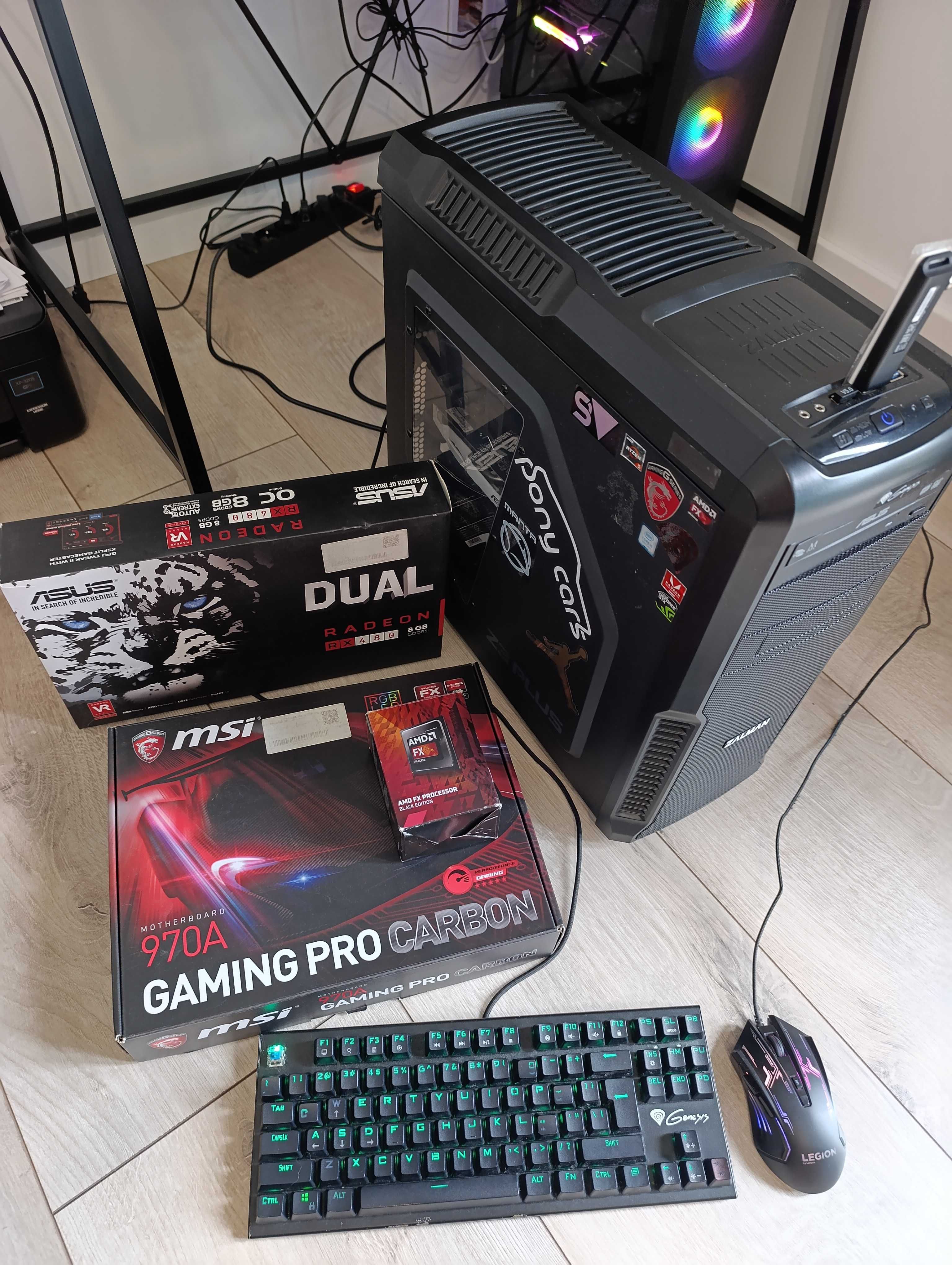 Komputer AMD FX 8300 3,3 Ghz (8 rdzeni) 16 GB RAM, RX 480 8GB