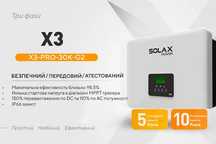 Мережевий інвертор PROSOLAX X3-PRO-30K-G2 30 кВт