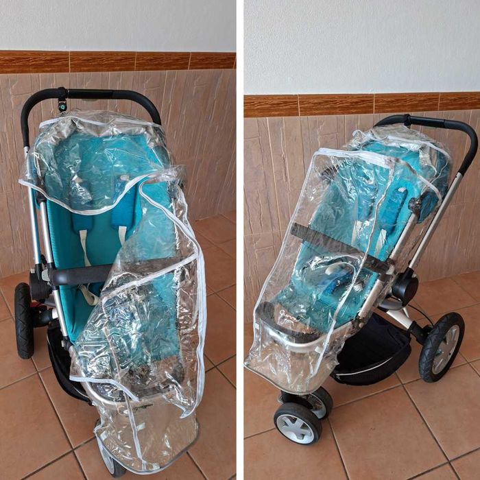 Conjunto carrinho passeio Quinny Buzz + Ovo e base isofix Maxi-Cosi