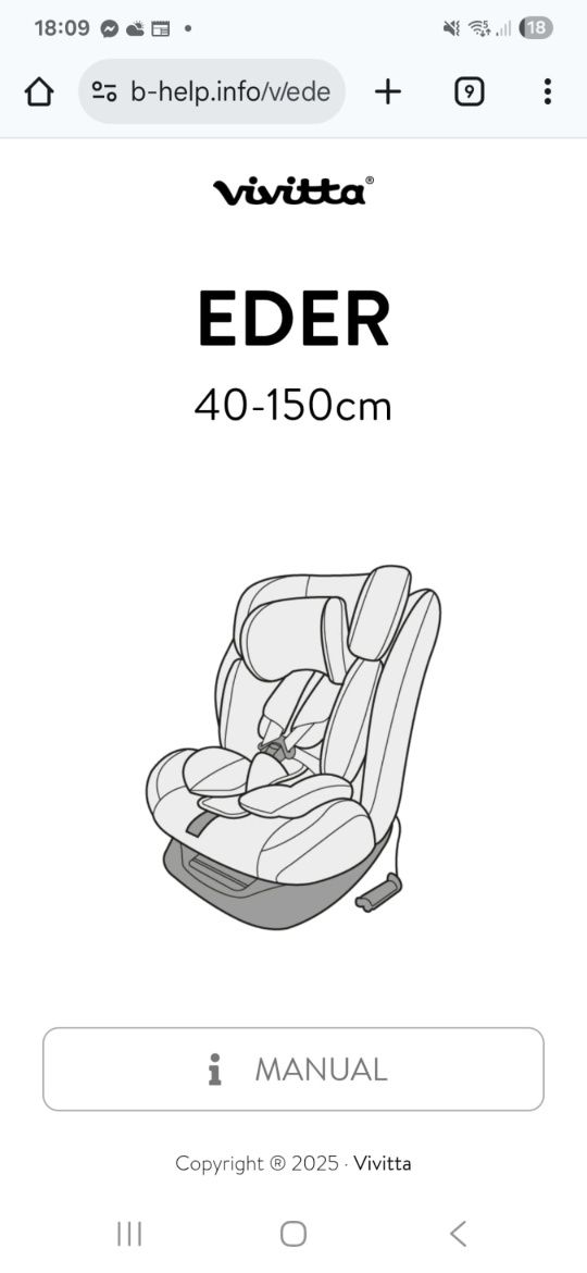 Cadeira de carro para criança nova