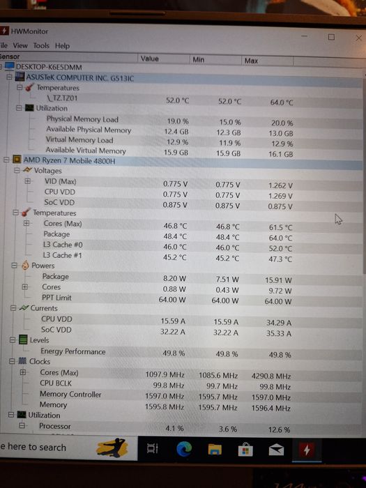Komputer Gamingowy Ryzen 7 4800h|Rtx 3050|16gb ram|512gb ssd nvme