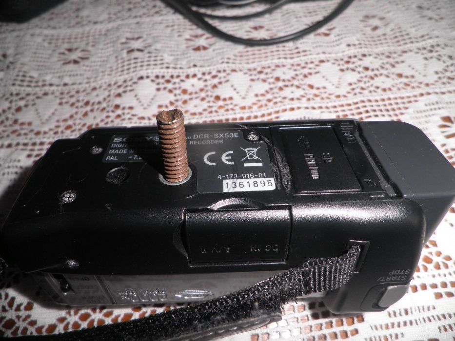 Camara de filmar mais cavalete
