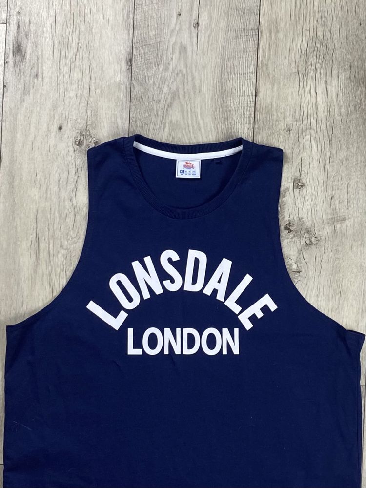 Lonsdale london майка безрукавка XL размер спортивные синие оригинал
