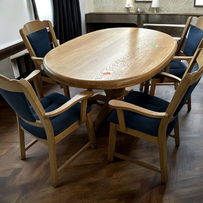 Solidny zestaw stół 4 foteliki