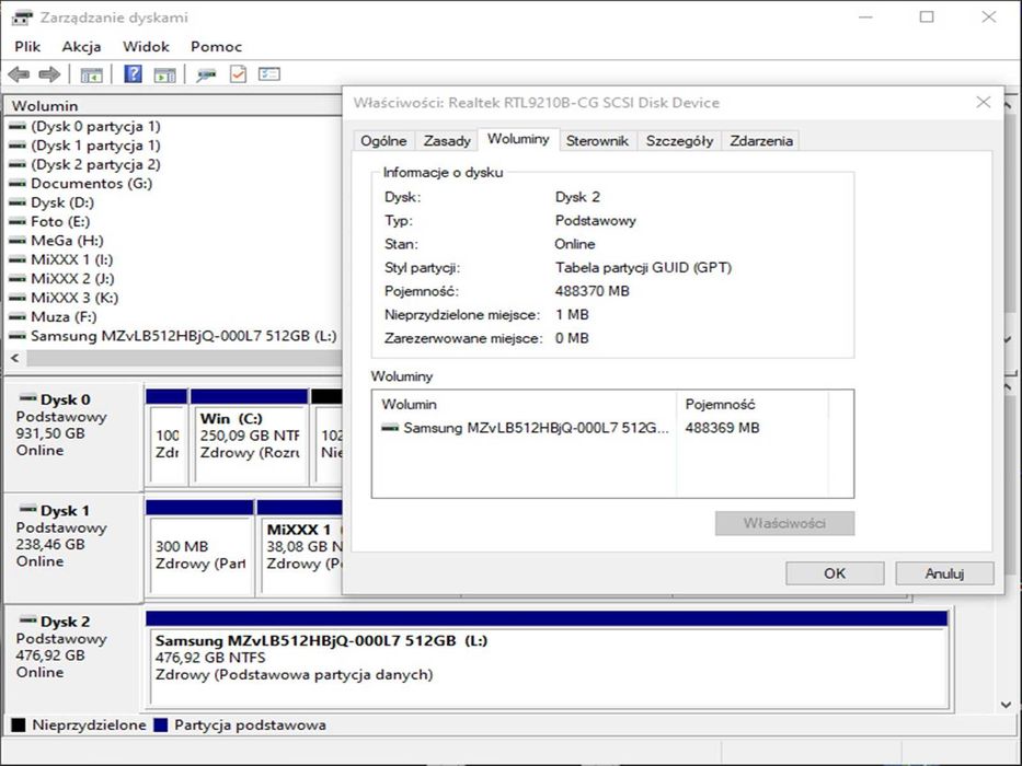 SSD M2 PCie 512GB Samsung Pm981A OpaL