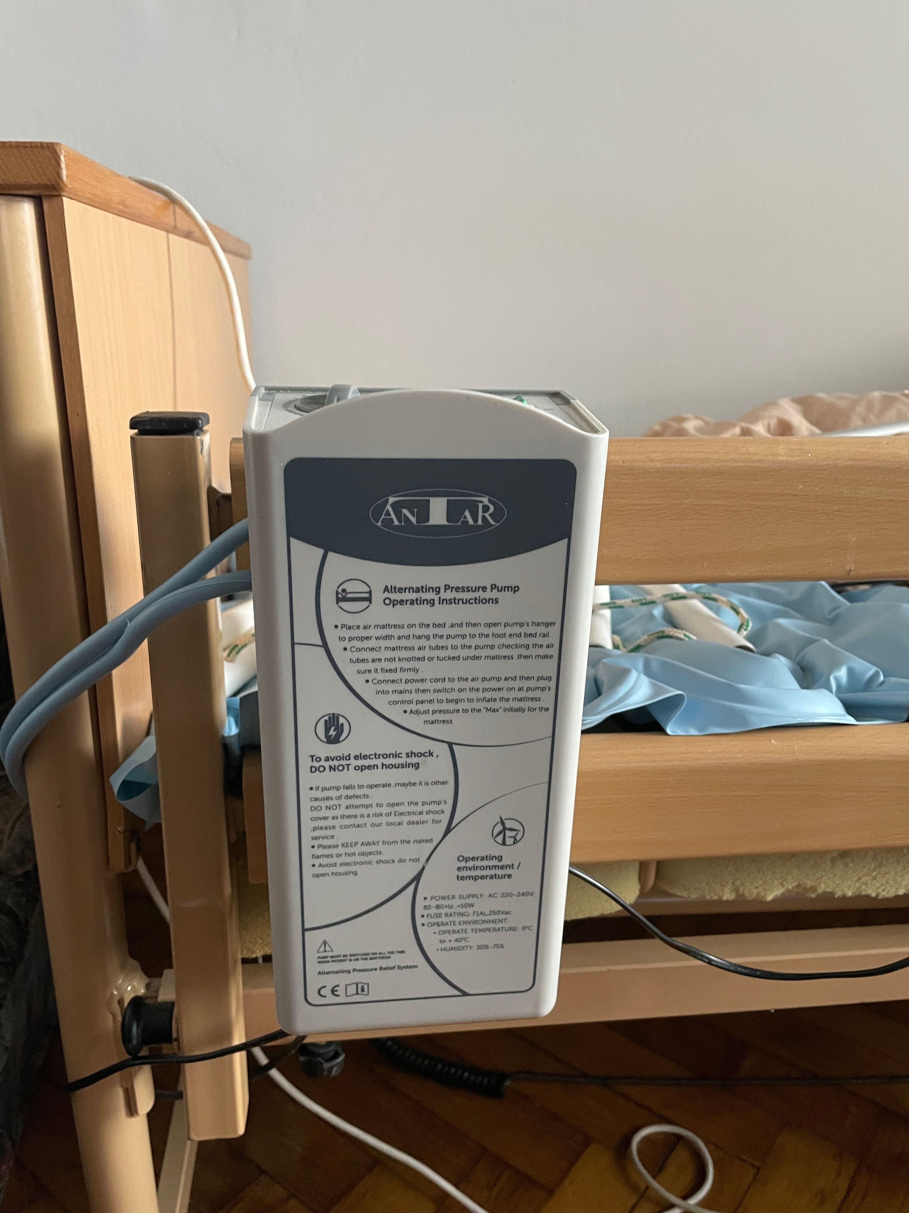 Łóżko rehabilitacyjne regulowane pilotem + Gratisy