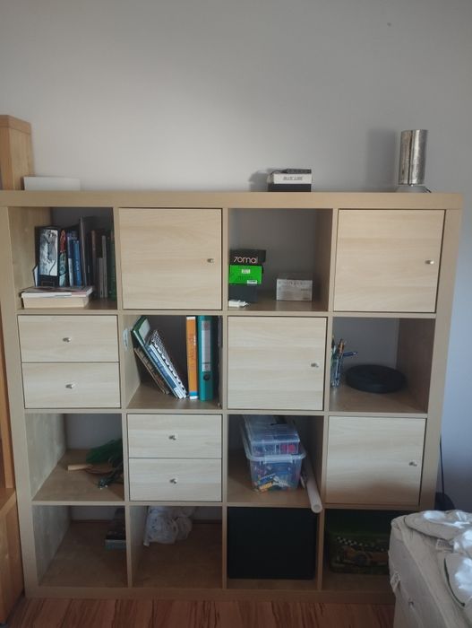 Regał Ikea kallax (szuflady+półki zamykane)