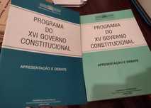 Programa do XVI e XV Governo Constitucional 2 livros - 2002/4