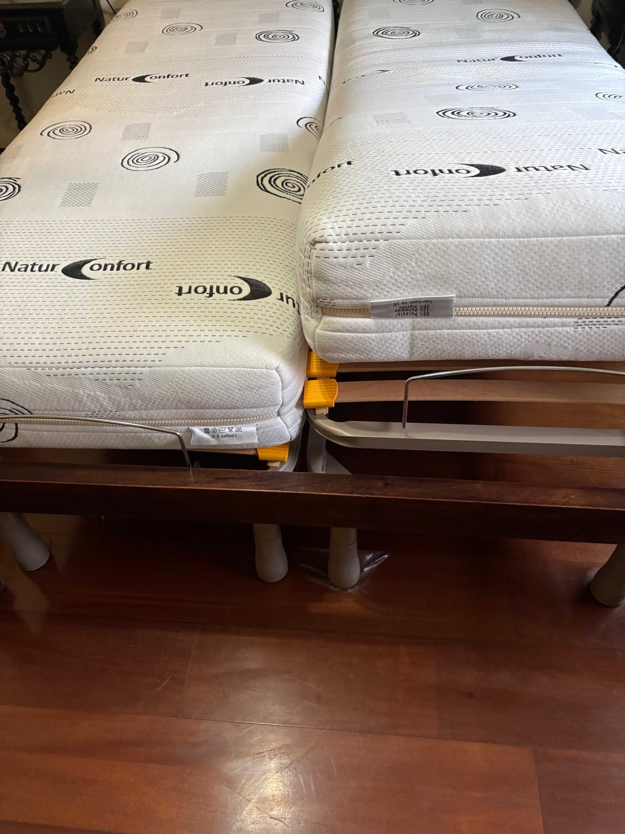 Camas articuladas e eléctricas com colchão natur confort