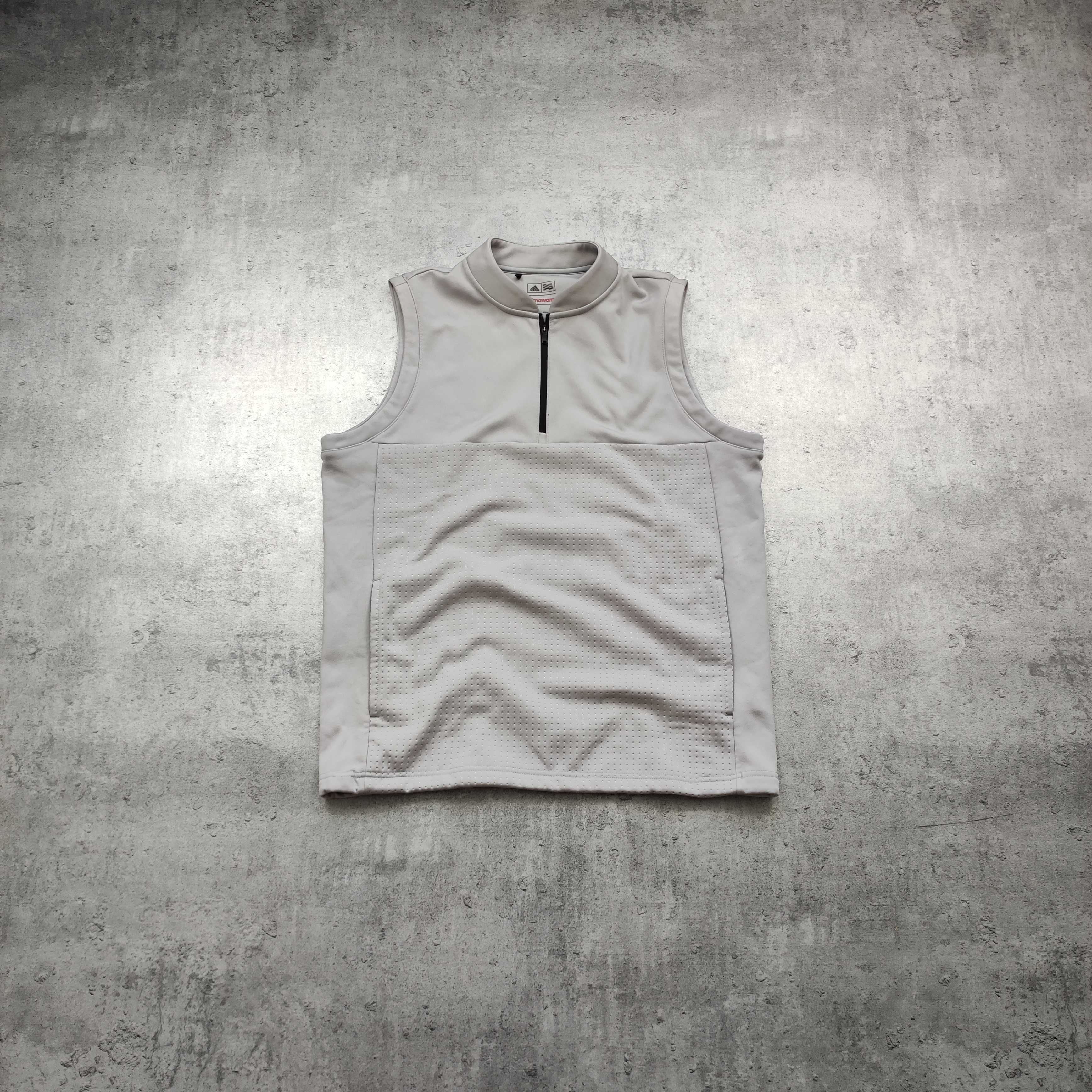 MĘSKA Kamizelka Bluza PREMIUM Szara ClimaHeat Suwak Adidas Thermal