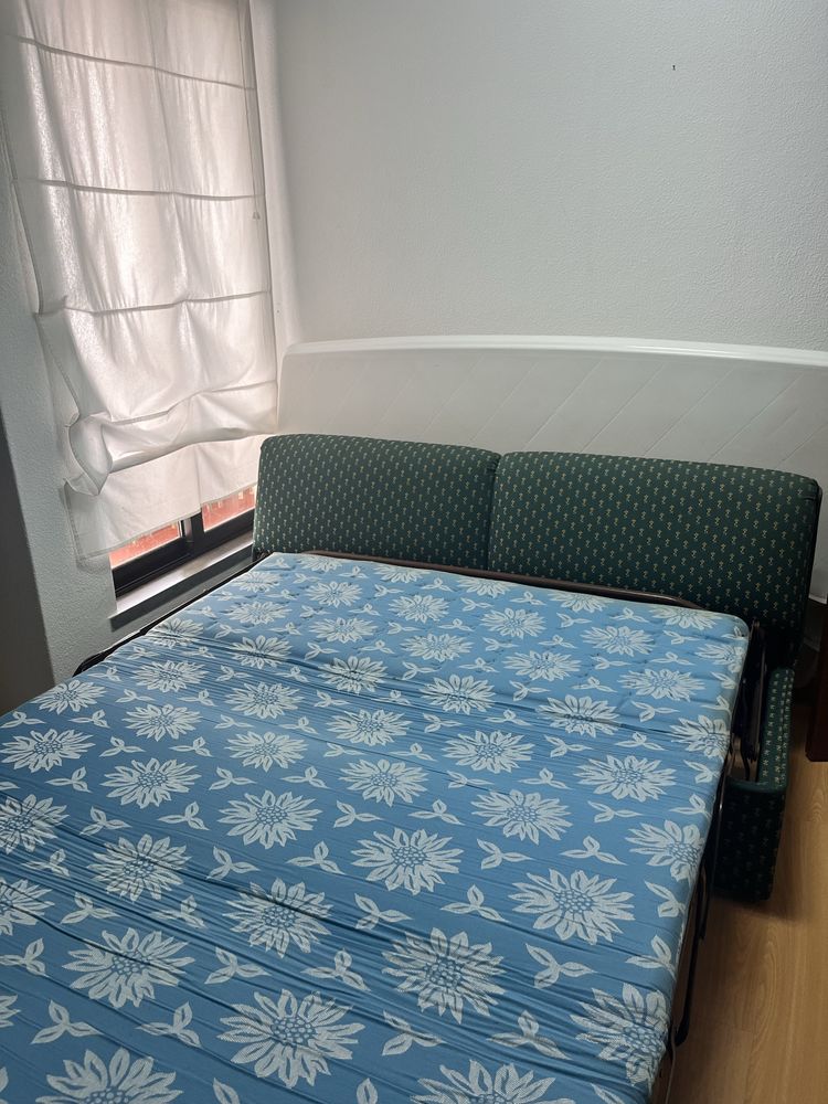 Sofá Cama Com Capa Branca