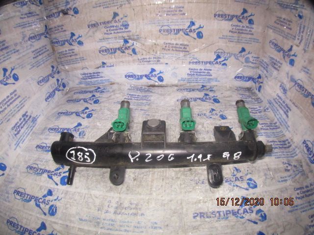 Regua Injeção E Injetor 9655833580 PEUGEOT 206 1998 1.1I 60Cv CITROEN PLURIEL C3 2005 1.4 I 75 Cv