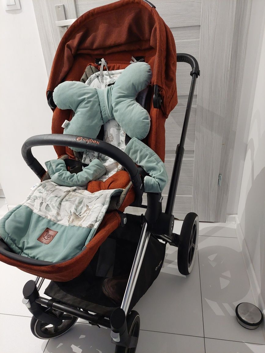 Cybex Priam 2w 1 gondola, siedzisko lux śpiwór autumn gold