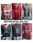 Zestaw ubrań paka 44 XXL plus size oversize bluzka koszula tunika