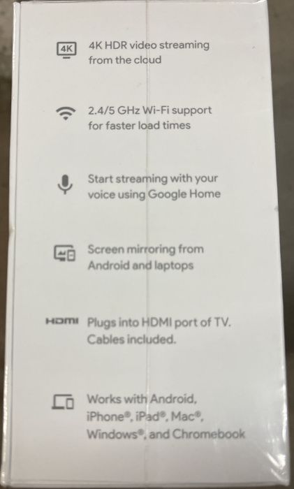 Google Chromecast Ultra 4K, оригінал